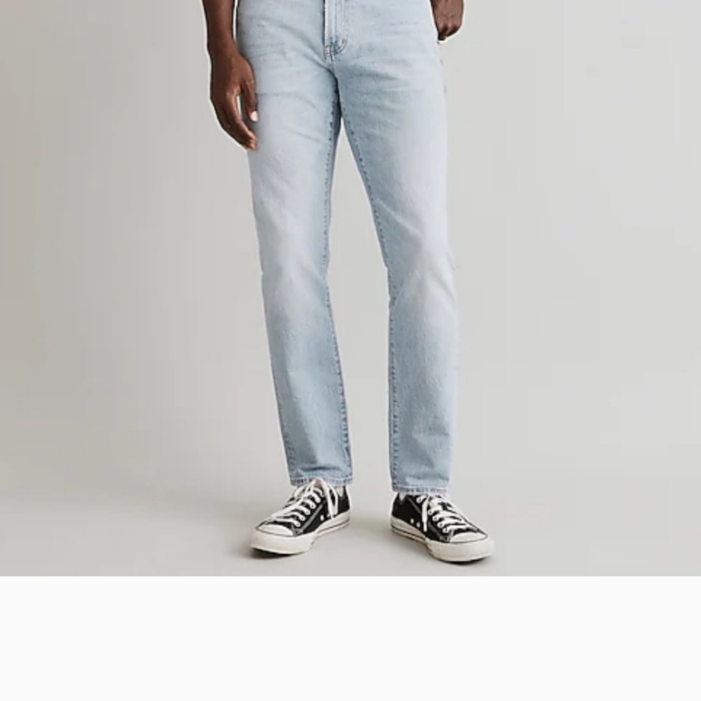 Madewell Slim Jeans Light Wash Blue Stretch Denim 2021-32x32